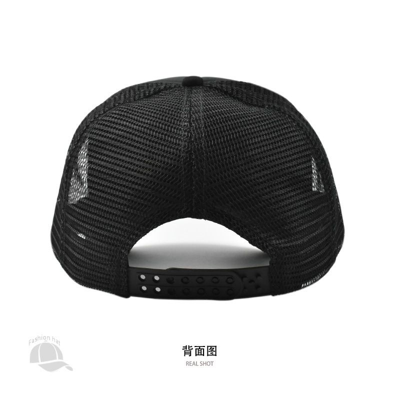 Spring And Summer Five-Pointed Star Print Baseball Women, Casual Duckbill Cap For Men, Outdoor Breathable Mesh Sun Hat_voghion.com