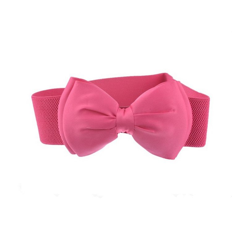 Breiter elastischer Damenbund mit Schleifendekoration für Daunenjacke, modisches Gürtel-Accessoire_voghion.com