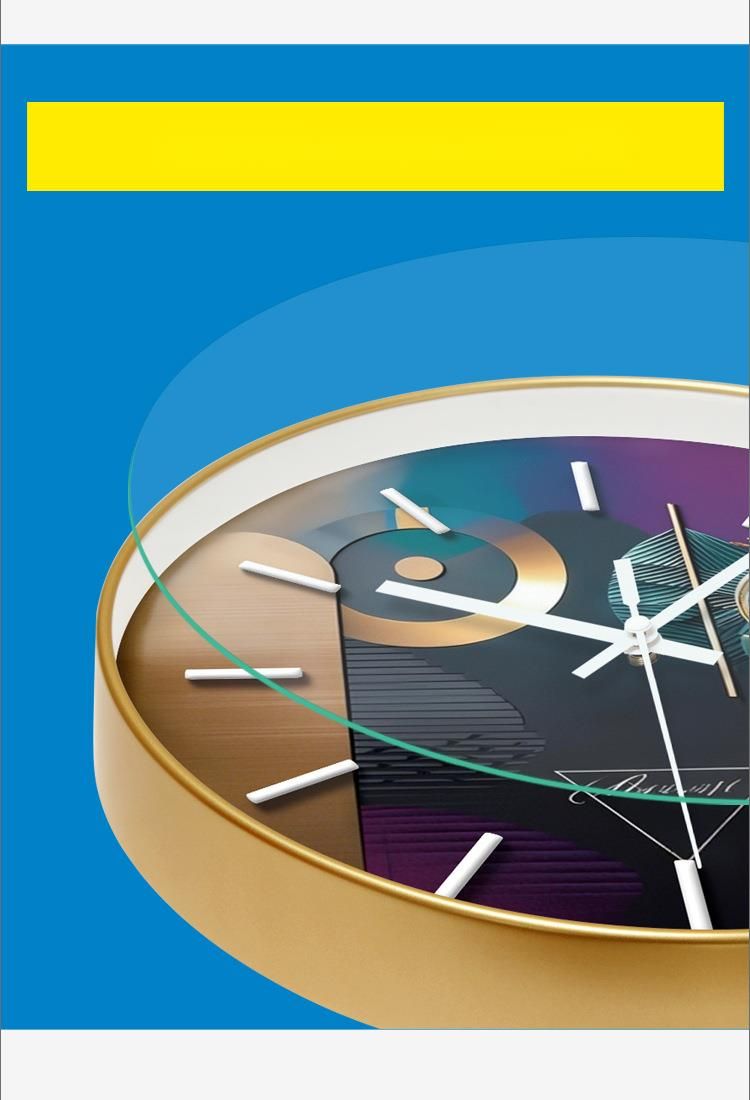 Yipula 7037 Wohnzimmer Home Silent Creative Quartz Schlafzimmer Dekorative Wanduhr_voghion.com