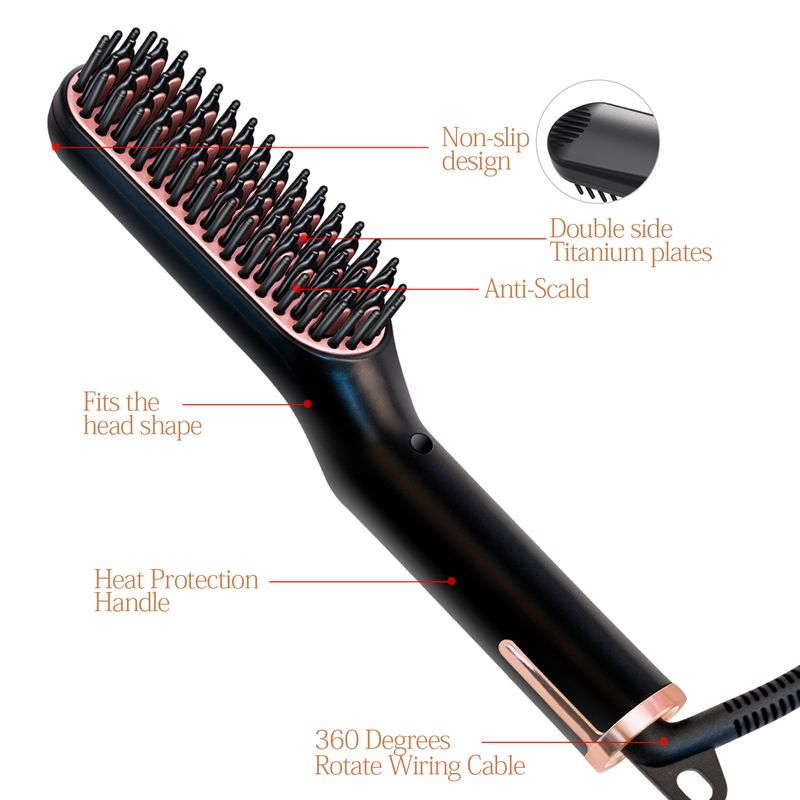 New Comb Clipper, Multi functional Straight and Dual Use Tool, Curling Stick, Hair straightener_voghion.com