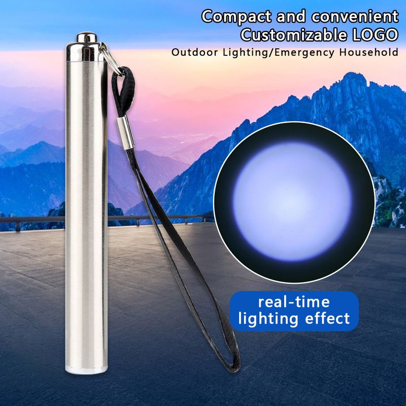 Mini penfërmeg Edelstahl LED Highlight Rees Camping Outdoor Haushalt Portable Taschenlamp_voghion.com