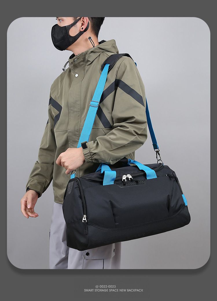 Geantă de fitness impermeabilă, de mare capacitate, cu separare între umed și uscat, geantă de înot, geantă de călătorie, geantă de antrenament crossbody, geantă sport portabilă_voghion.com