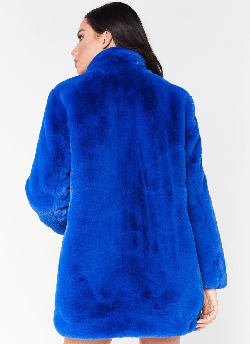 Damenbekleidung Mittellanger und langer warmer Pelzmantel Lockerer flauschiger weicher Kaninchenpelz_voghion.com