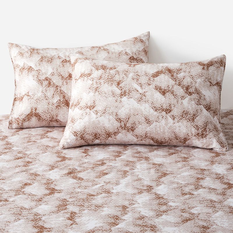 Set copripiumino di lusso con stampa geometrica - Collezione di biancheria da letto in morbido poliestere spazzolato in stile nordico moderno - Lenzuolo con angoli e federe - Diverse misure_voghion.com