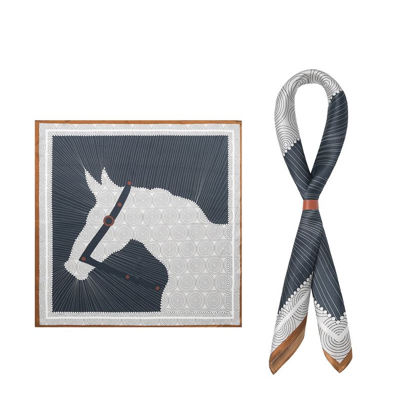 Advanced American neutral style outdoor motorcycle temperament versatile square Amikaki scarf headband_voghion.com