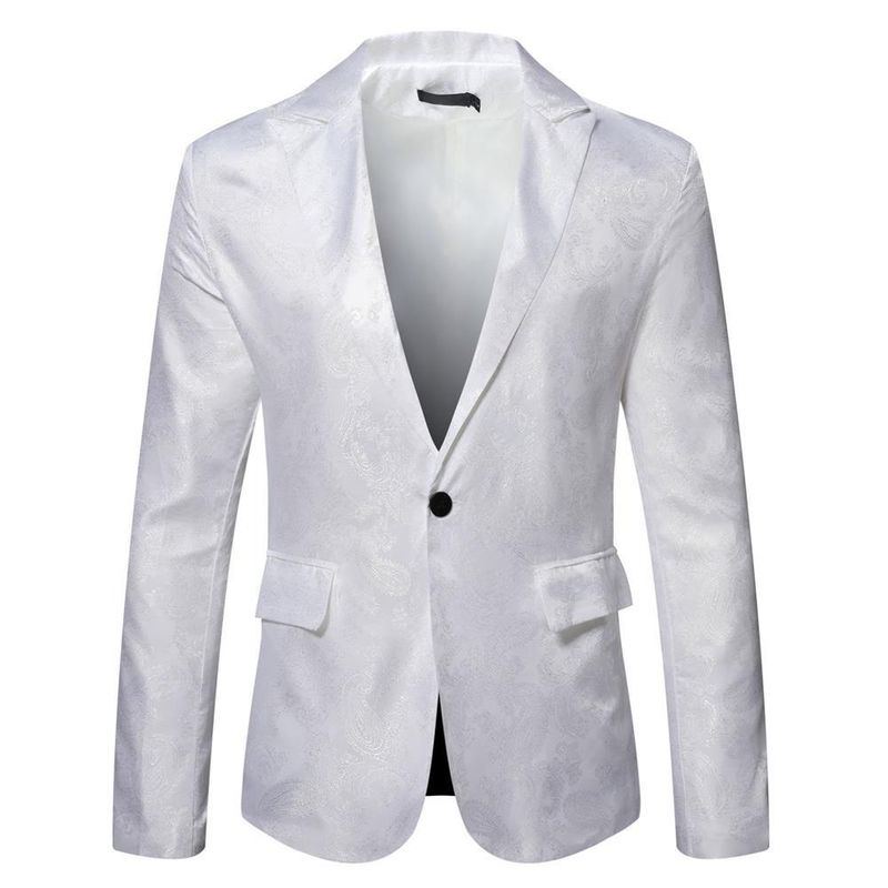 2024 Bright Face Dark Pattern Small Performance Stage Suit Coat Men's_voghion.com