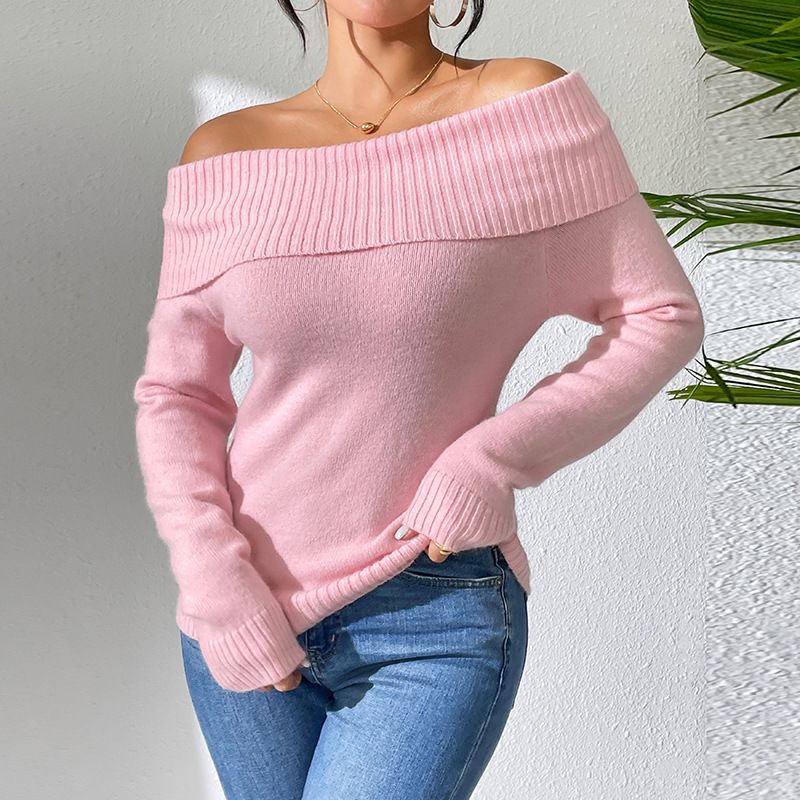 Windfarben gestreifte Strickjacke mit geschnürter kurzer, hohler Strickbluse_voghion.com