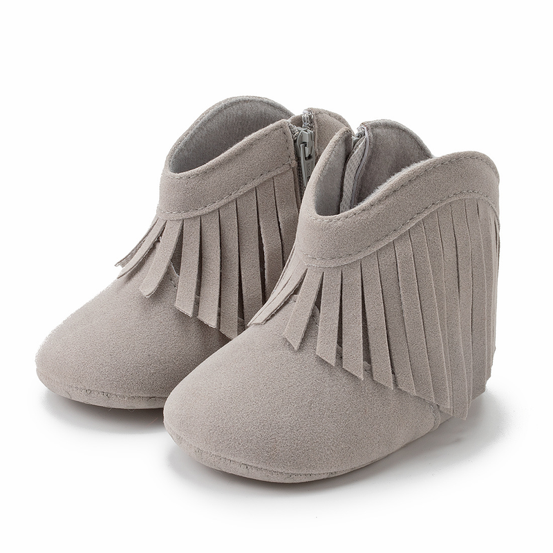 Baby Shoes Tassels Small Boots Warm Boots Soft Soled Toddler Shoes Enhanced Non-deformable Tassel Shoes_voghion.com