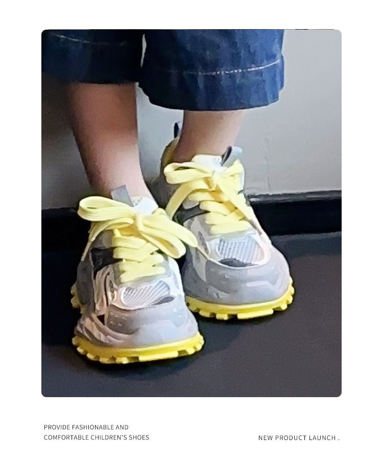 Fahionable Breathable Children' Dad Shoe 2025 Spring And Autumn New Lightweight Soft Sole Girl' Deign Boy'_voghion.com