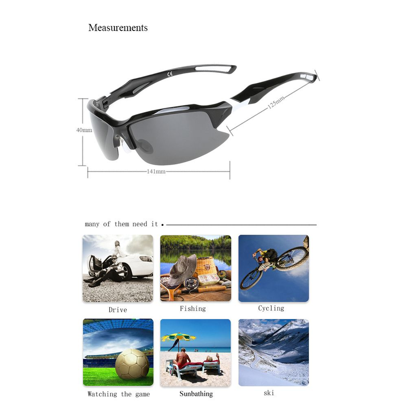 Gafas de ciclismo polarizadas profesionales deportes casuales clases de sol al aire libre UV400_voghion.com