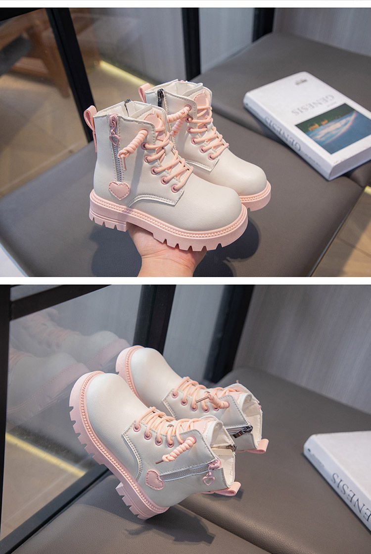 Martin – bottes courtes en peluche pour fille, chaussures en coton et peluche, à la mode, nouvelle collection automne et hiver 2023_voghion.com
