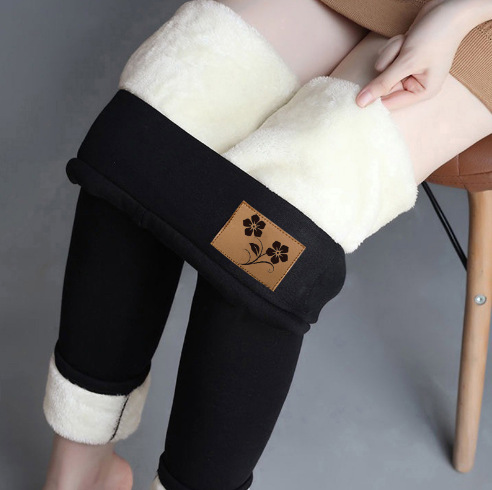 Damenbekleidung, modisch, lässig, für Damen, bedruckt, Icon-Stretch, für Damen, hohe Taille, warme Hose_voghion.com