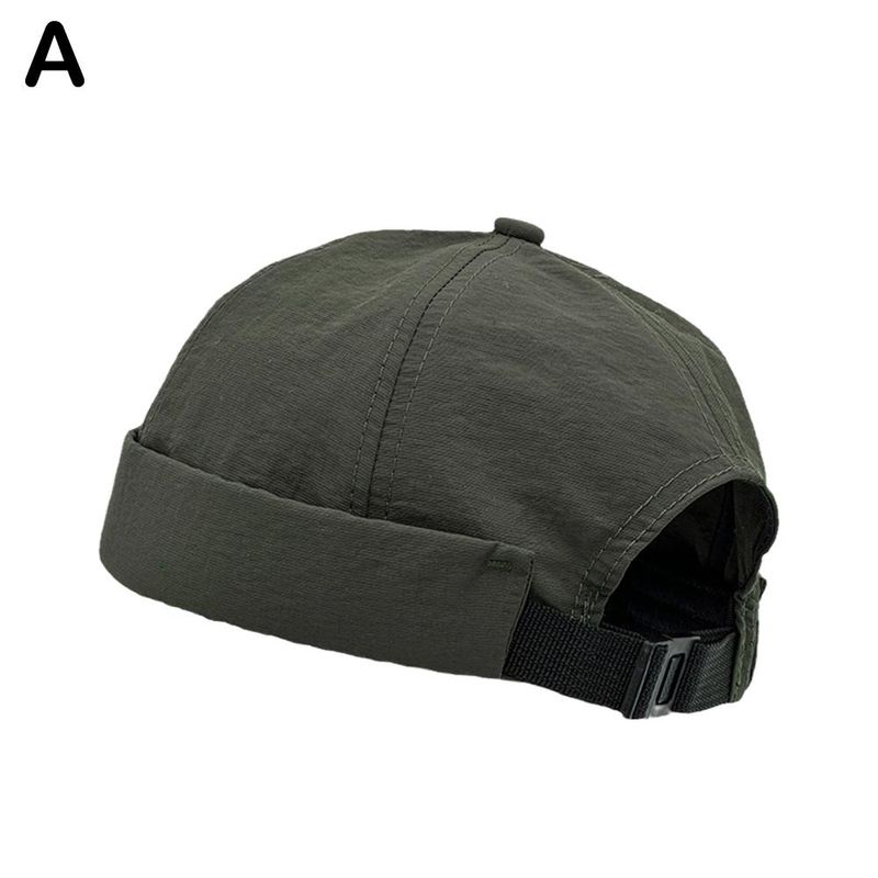 Hot Sale Quick Dry Brimless Lightweight Daily Mesh Beanie Docker Cap Sailor Rolled Cuff Harbour Hat Casual Skullcap_voghion.com