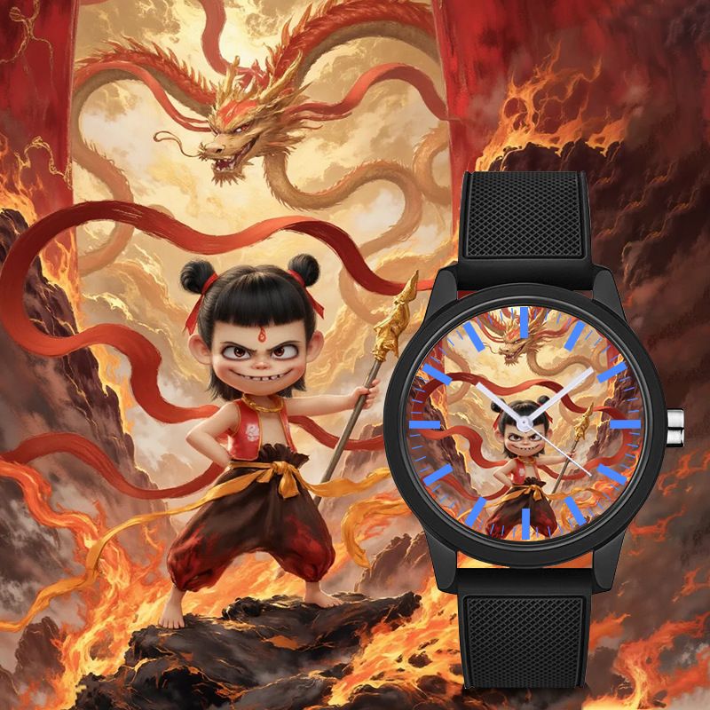 Men's Watches Magic Child Peripheral Nezha Student Quartz Watch Magic Pill Same Style Silent Lifestyle Leisure Children's Precision Watch_voghion.com