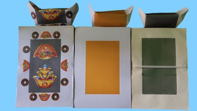 Blume Silber Zinn Brennen Papier Gold Folie Geister Geld Qingming Juli Halb Ahnen Anbetung Opfer Set_voghion.com
