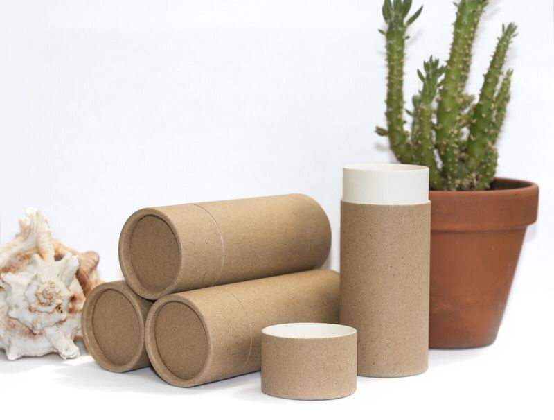 Bio Card Empty Tubes Pots Jars Round Containers Cosmetics Lip Balm Beard Wax_voghion.com