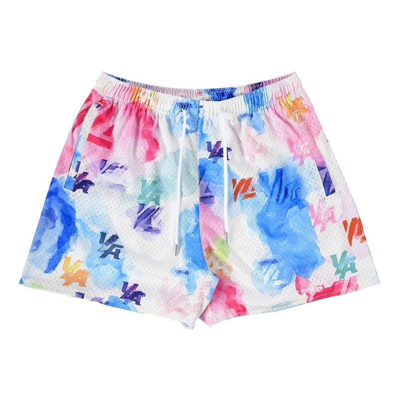 Herrenbekleidung Sommer Fünf-Punkt-Hose Gerade Durch Freizeithose Lose Sport-Shorts_voghion.com