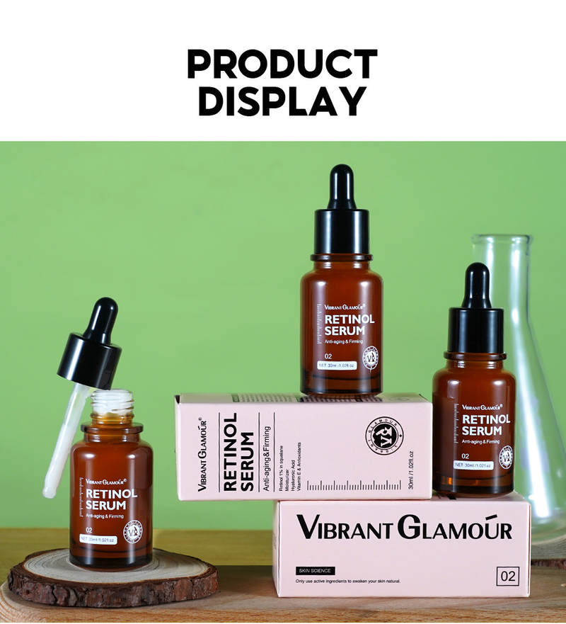 VIBRANT GLAMOUR Essenza Viso al Retinolo 30ml Idratante e schiarente_voghion.com