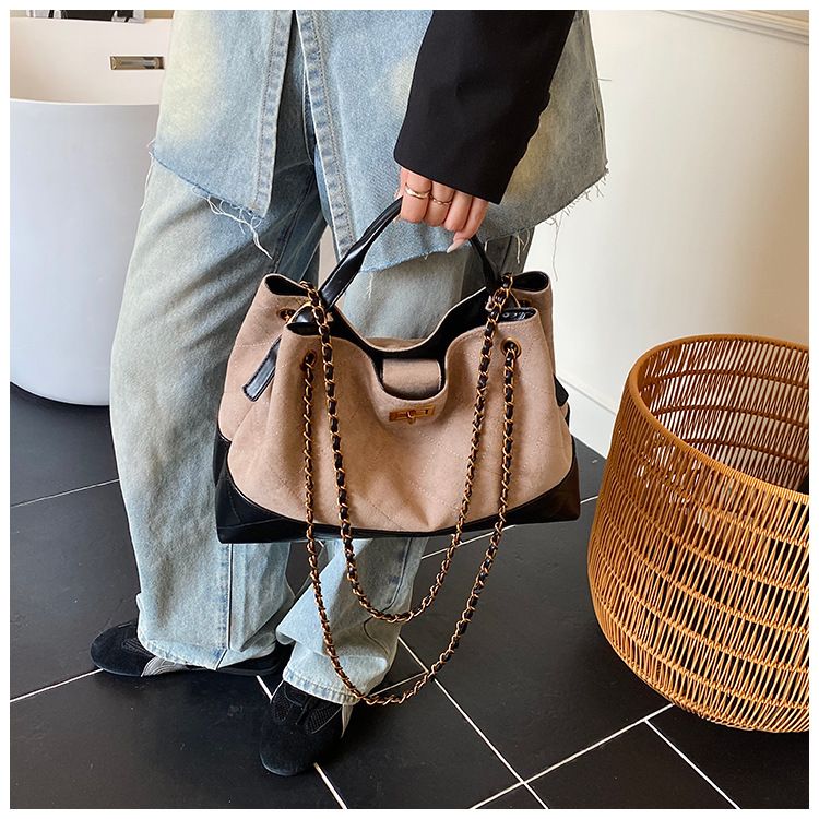 Borsa a tracolla singola trapuntata per donna, modello nuovo 2025 alla moda e semplice, borsa a tracolla minimalista di grande capacità_voghion.com