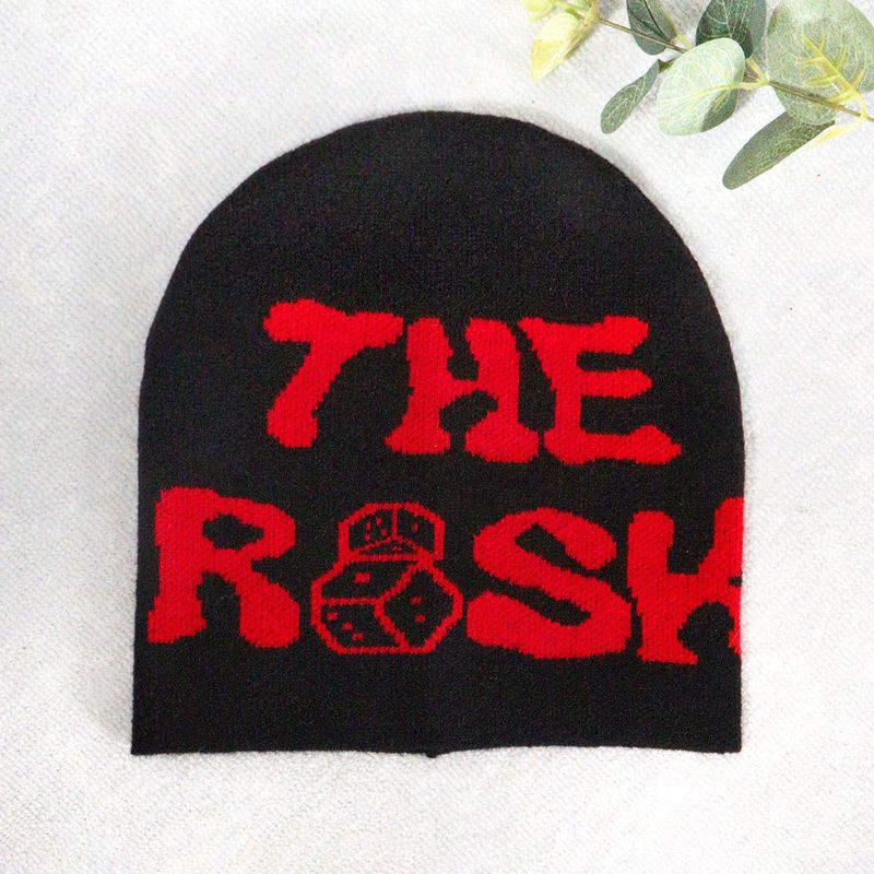 Unisex Kootud mütsimüts trend pullover kirjad Y2K žakaarmütsid meestele ja naistele_voghion.com