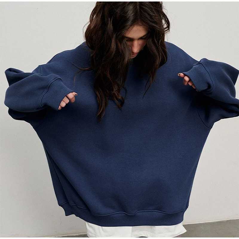 Felpa oversize Y2K solida moda donna 2023 felpe con cappuccio Hip Hop autunno pullover da skateboard vintage femminile High Street_voghion.com