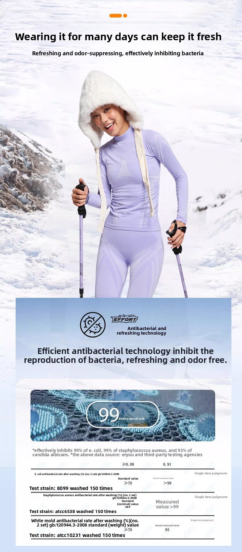 Outdoor-Ski-Thermounterwäsche-Set für Herren und Damen, schweißableitende Basisschicht für Bergsteigen, Profisport_voghion.com