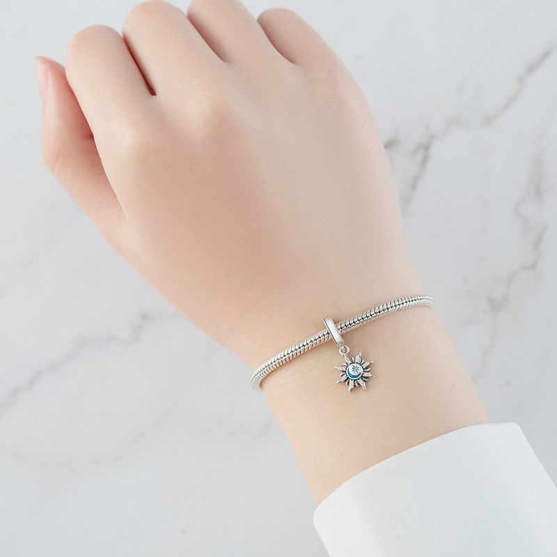 Bijoux pour femmes en argent sterling 925 avec perles, bracelet, collier, accessoires de bracelet, pendentif lumineux en forme d'étoile et de lune_voghion.com