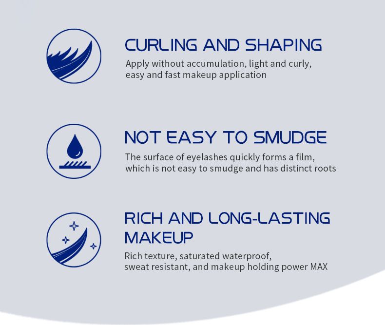Mascara Meidian Mascara Waterproof, Thick, Curled, Long And Non Smudged Mascara_voghion.com