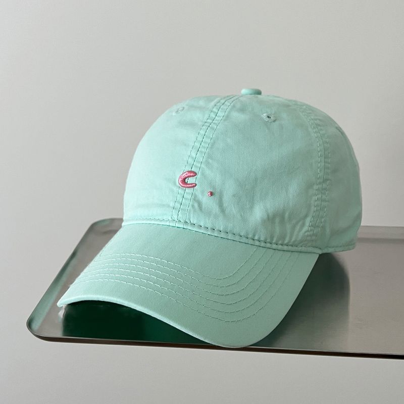 Simple Letter Yellow Soft Top Duckbill For Women Korean Style Versatile Hat Curved Brim Face Slimming Baseball Cap Thin_voghion.com