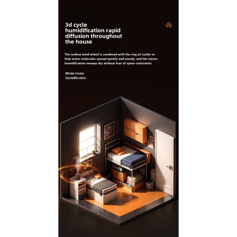 Humidificateur RYYD à 3 buses - Hydratation intelligente | Lumière/Son | Chambre_voghion.com