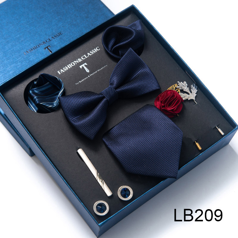 Papion cravată, accesorii pentru bărbați, set de 8 piese, corsaj, broșă, butoni, rochie formală, costum, nuntă și nuntă_voghion.com