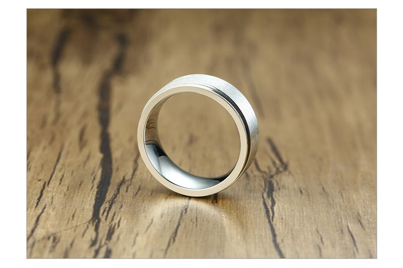 Vnox Spinner drehbar für Männer und Frauen, 6/8 mm, massiver, glänzender, matter Ehering, schlicht, lässig, klassisch, Retro, brüderlich_voghion.com