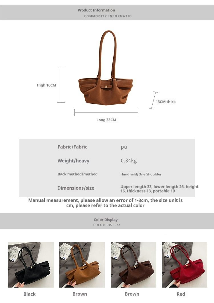 Borsa a secchiello in pelle scamosciata casual alla moda 2025, nuova borsa a tracolla grande e capiente per pendolari, borsa a mano in pelle nabuk_voghion.com