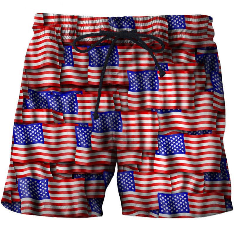 Strandshorts für Herren mit 3D-Kreativdruck, lässige Shorts_voghion.com