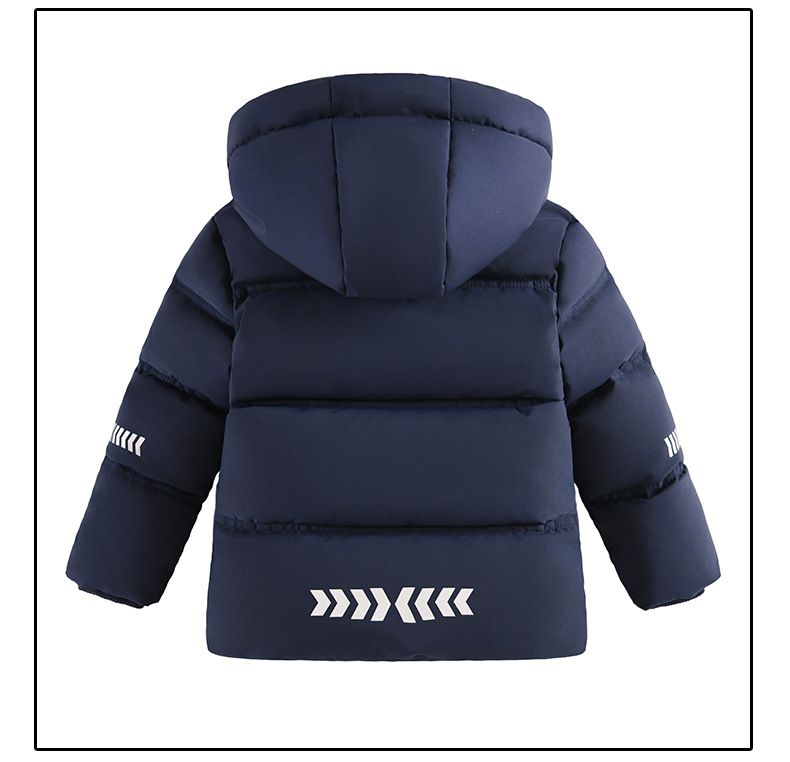 Boys' Winter Jacket With LED Light-Up Design – Thick Insulated Hooded Coat (100-155cm, Black/Army Green/Light Blue/Navy)_voghion.com