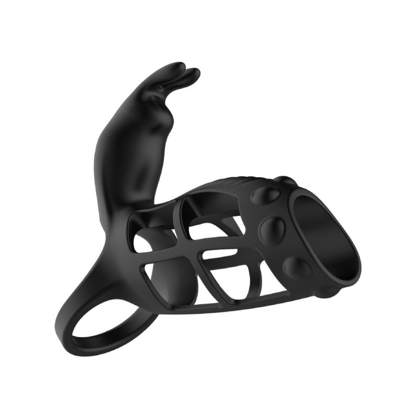 Anello di precisione con blocco di vibrazione, telecomando wireless, APP, copertura in rete per pene maschile, massaggio vibrante, masturbatore a doppia vibrazione_voghion.com