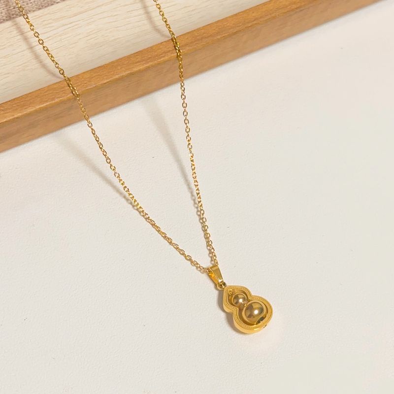 Minimalist Titanium Steel Necklace For Women - Dainty Layering Chain With Movable Pendant_voghion.com