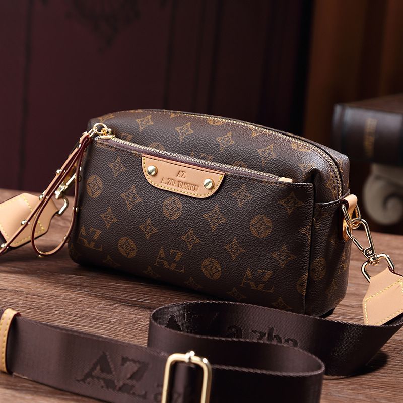 Textured Small For Women 2024 New Spring Summer High-end Fashionable Wide Shoulder Strap Niche Vintage Floral Crossbody_voghion.com