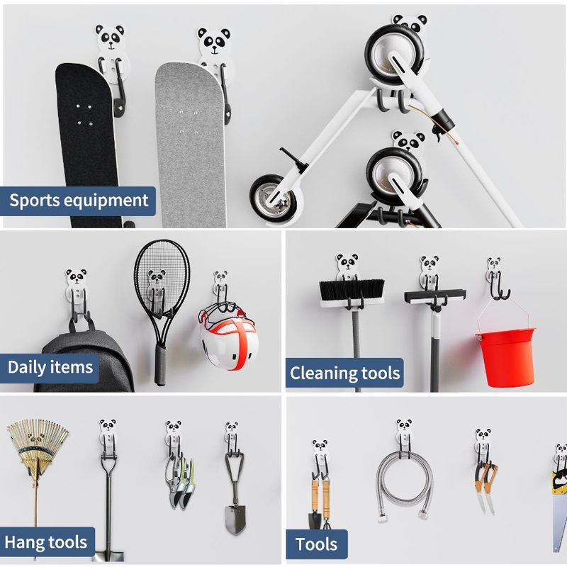 8 For Heavy Selfadhesive Pounds Hangers Max. Wall Small Size Transparent Nainless 42 Traceless Waterpr Detachable Hooks Hanging_voghion.com