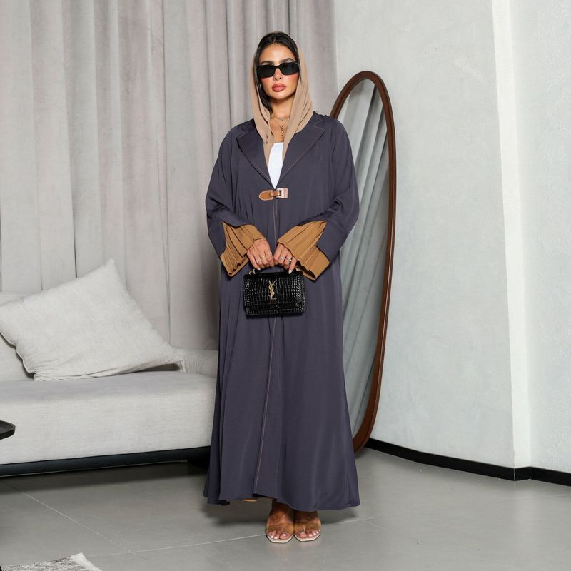 2025 New Muslim Suede Large Size Robe Elegant Temperament Dress_voghion.com