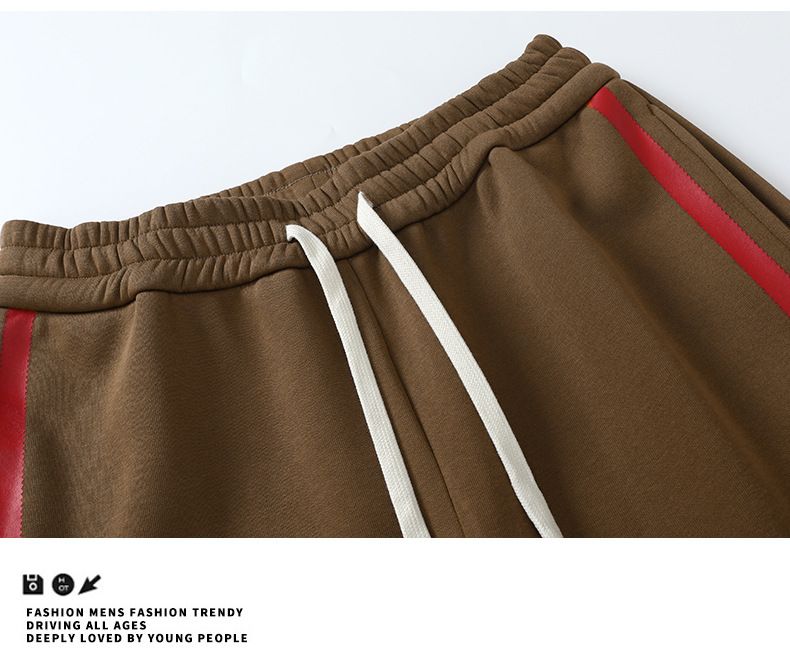 Conjunto de sudadera con capucha para hombre, estilo estudiante, para primavera y otoño, informal, holgado, con un elegante conjunto de dos piezas de pantalones tobilleros._voghion.com