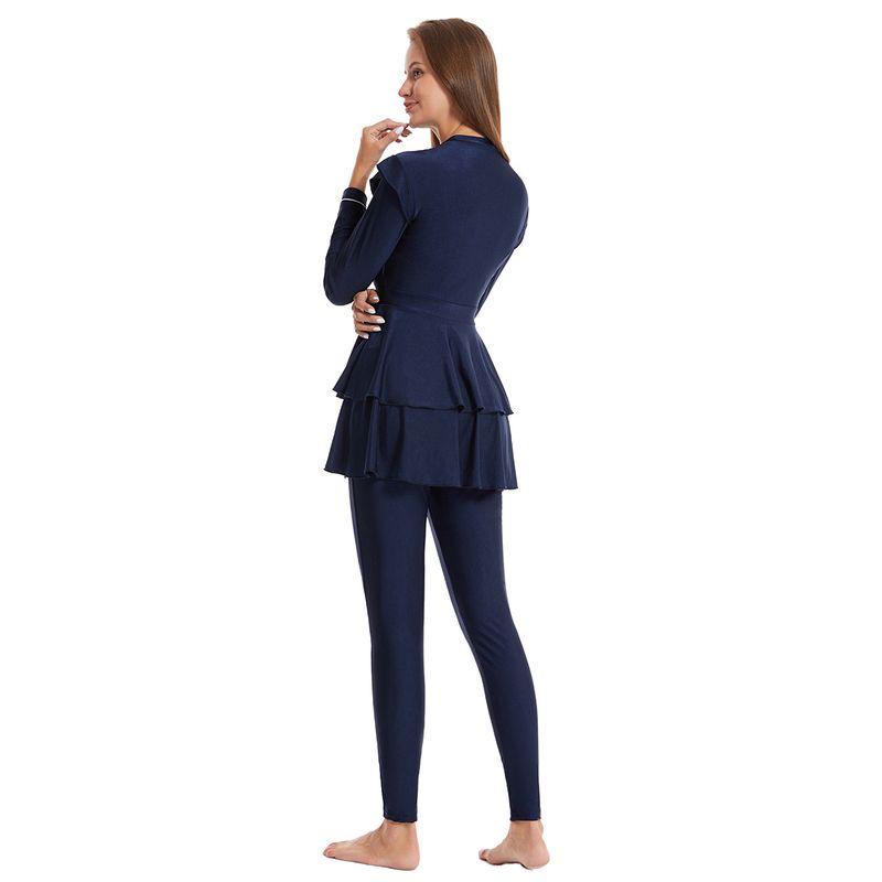 Muslim Swimwear Swimsuit Conservative Swimsuit Dress-style Sunscreen Hot Spring_voghion.com