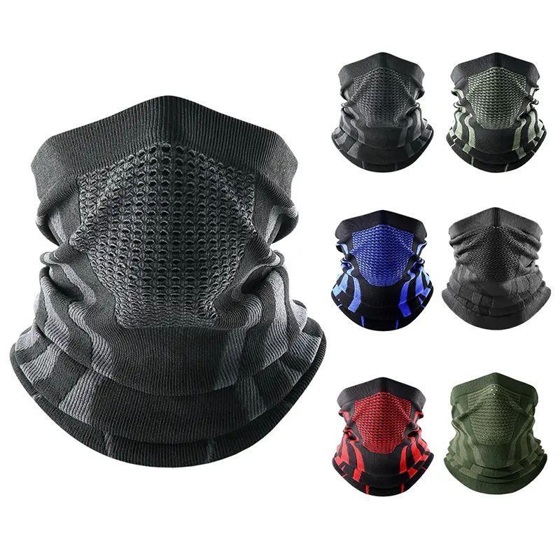 Winter Cycling Mask Running Warm Breathable Gaiter, Face Protection, Windproof And Cold-Proof Neck_voghion.com