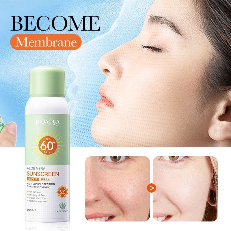 BIOAOUA Aloë Vera Repair Milk Isolerende Zonnebrandcrème UV-bescherming Verfrissend en niet vet_voghion.com