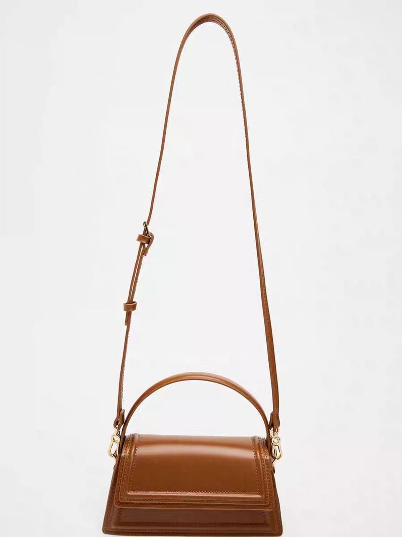 Nouveau sac bandoulière mini citadin décontracté et polyvalent, style trapèze rétro, élégant et facile à porter à la main, idéal pour l'automne._voghion.com