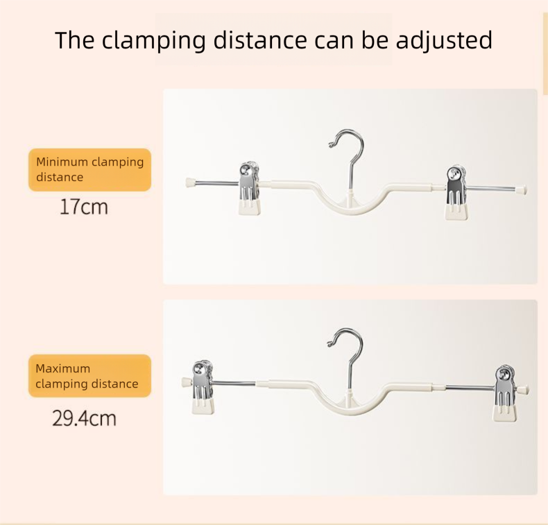 Clip Household Non-marking With Clips For Short Neck Wardrobe Built-in Pants Hanger_voghion.com