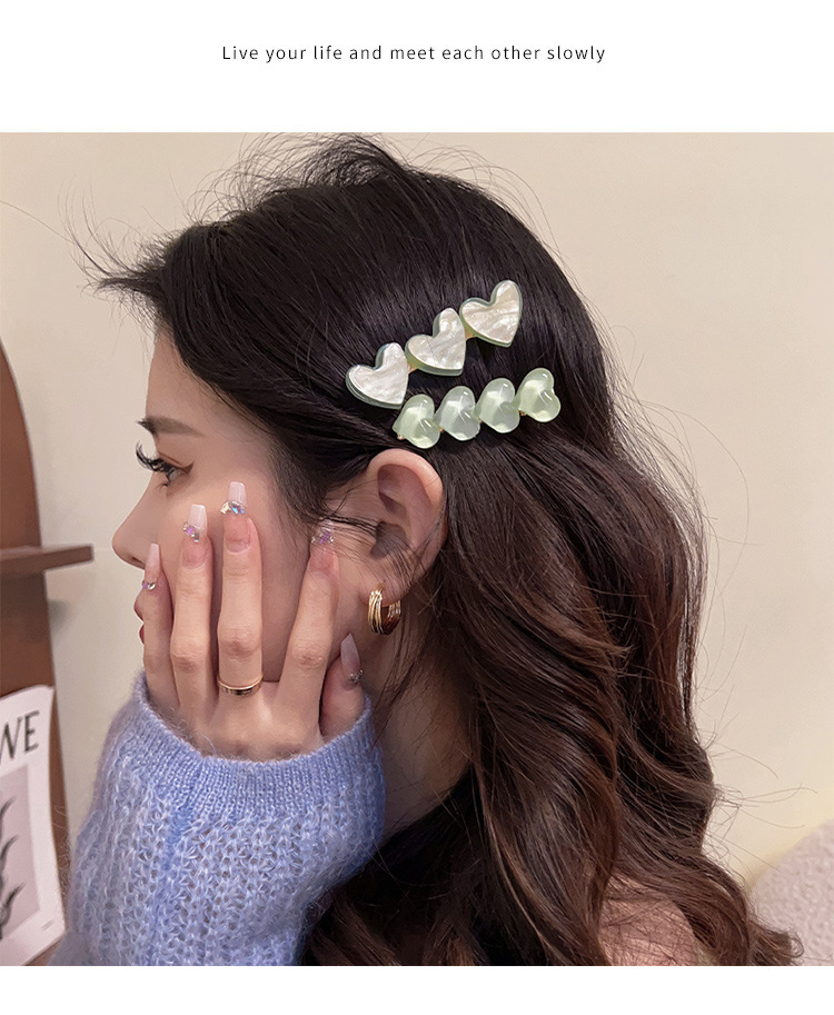 Cute and sweet hair clip side clip new side bangs clip net red hair card girl heart duckbill clip bb clip headdress_voghion.com