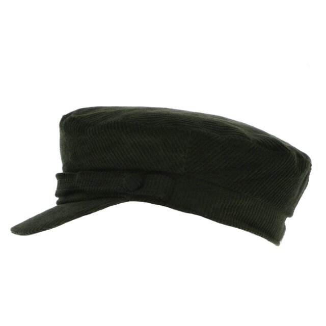 Lennon Cord Mariner Breton Cap Navy Olive Sized Barge Fisherman Greek Sailor_voghion.com