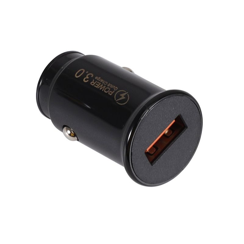 Muziekfestival QC3.0 USB-autolader Mini-enkele interface mobiele telefoonlader_voghion.com