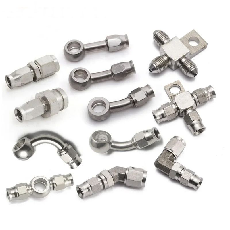1PC Aço Inoxidável AN3 para AN -3 Extremidades de Mangueira Giratória de Freio Reto Encaixe de Carro EPSCGPJ_voghion.com